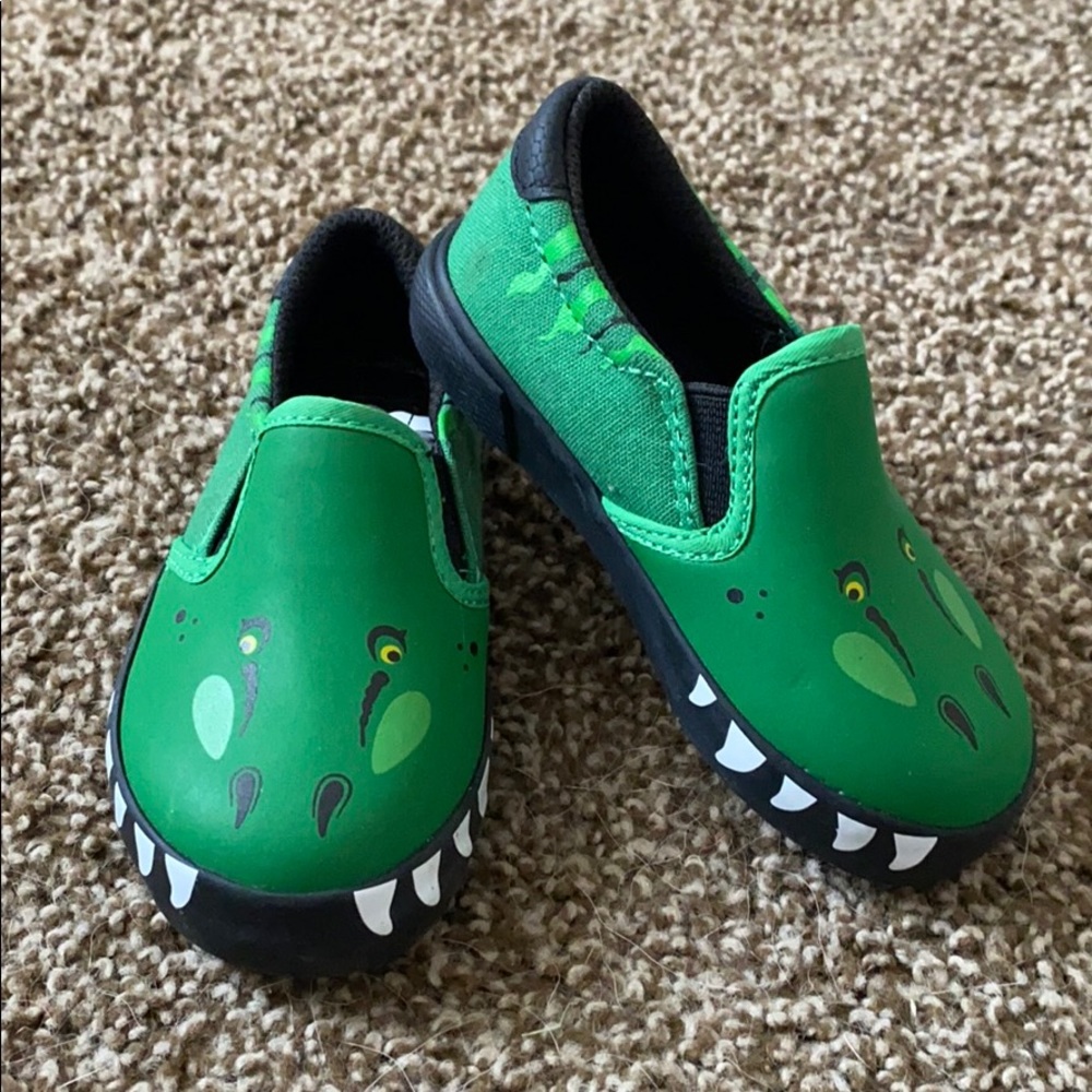 Cat and Jack TRex Toddler Canvas Slip On Shoes